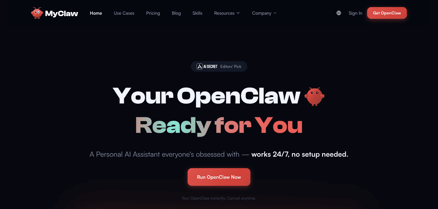 Deep Dive Report: MyClaw — OpenClaw Managed Hosting Business Analysis