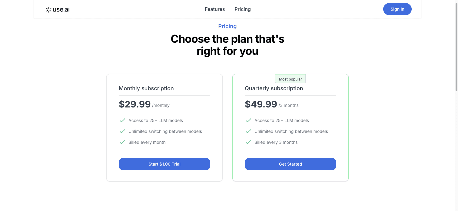Deep Dive Report: Use AI — $29.99/Month to Access 25+ LLMs, the LLM Aggregator Play